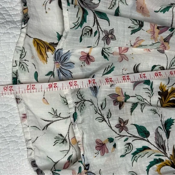 Floral Print Women's Top Ginevra Lace Babydoll Blouse 100% cotton - Picture 14 of 14